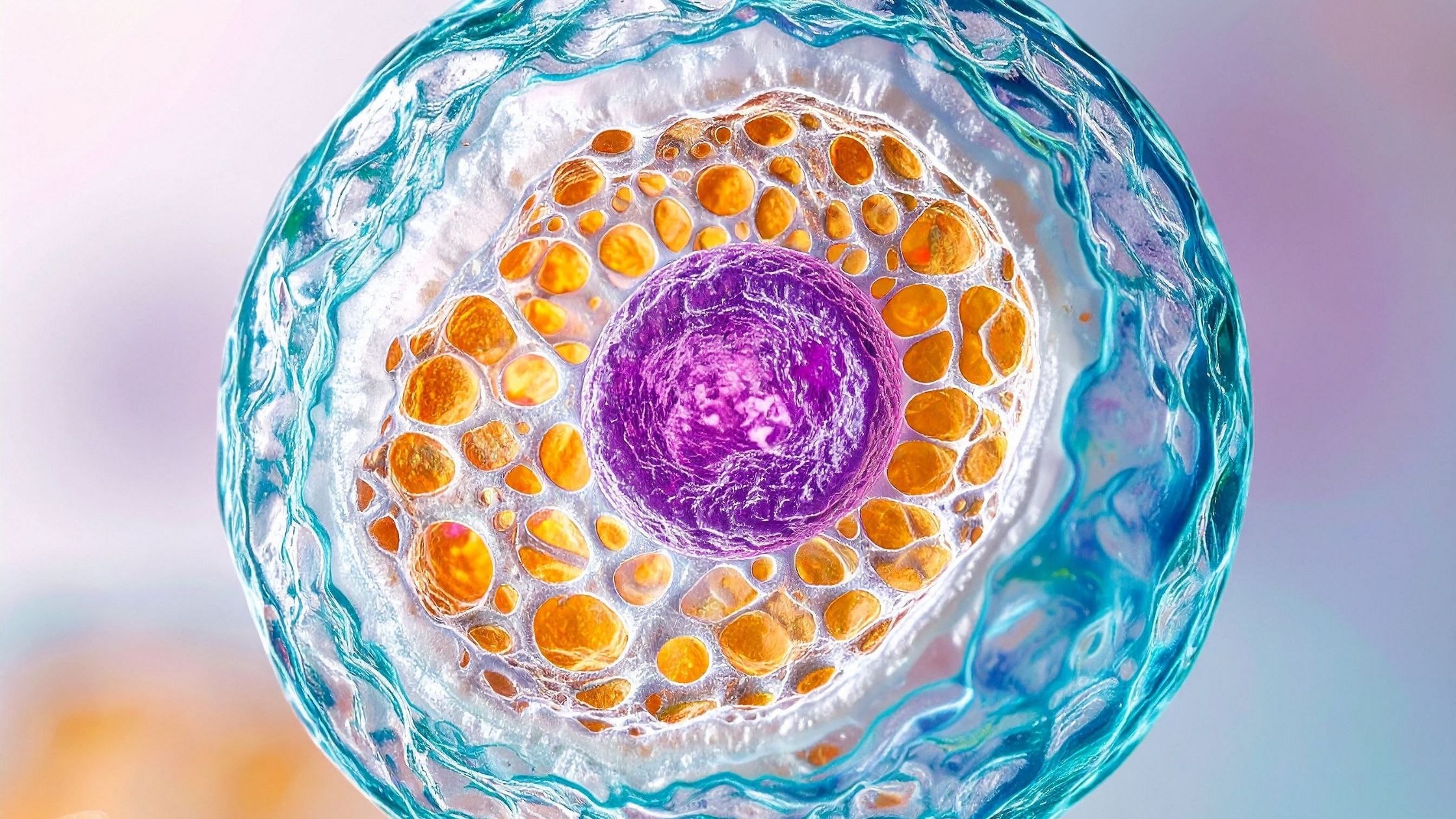 Mitochondria and longevity illustration showing cellular energy production
