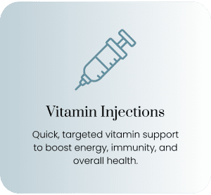 Explore vitamin injections and nutrient boosters